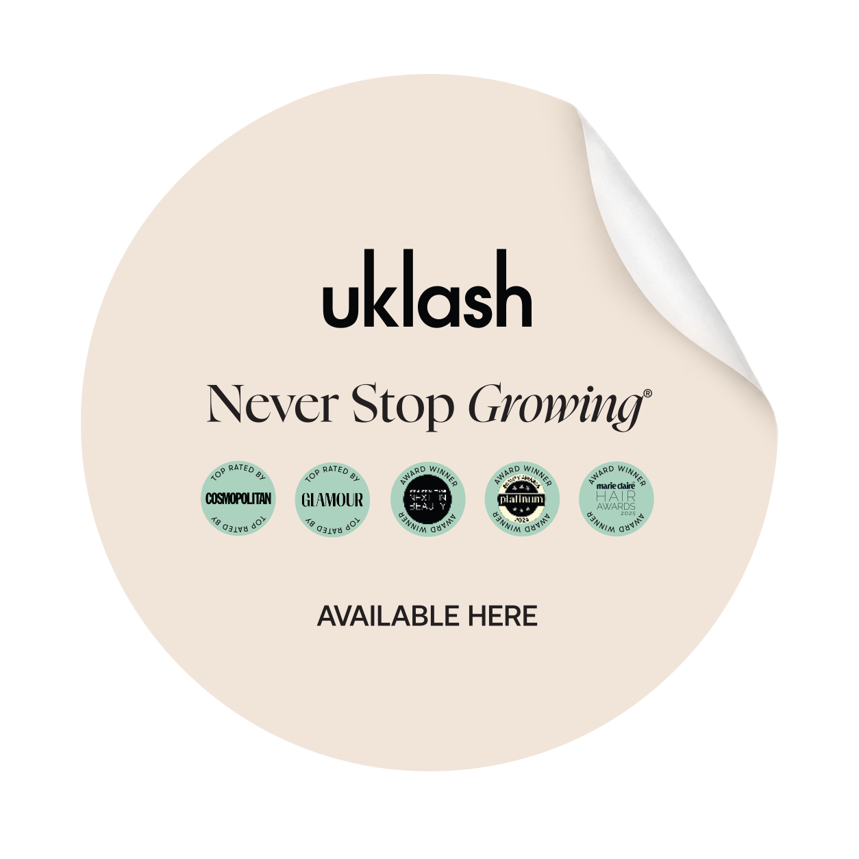 UKLASH Window Decal